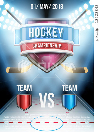 Background for posters ice hockey stadium game announcement. Vector Background for posters ice hockey stadium game announcement. Vector 12522842