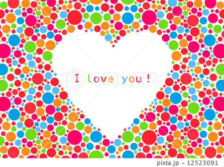 ハート　カラフル 12523091