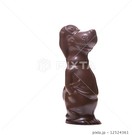 Dog figurine made of tasty milk chocolate Dog figurine made of tasty milk chocolate 12524361