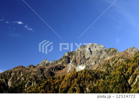 前穂高岳と明神岳(撮影地:上高地、横尾山荘前) 前穂高岳と明神岳(撮影地:上高地、横尾山荘前) 12524772