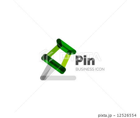 Line minimal design logo pin 12526554