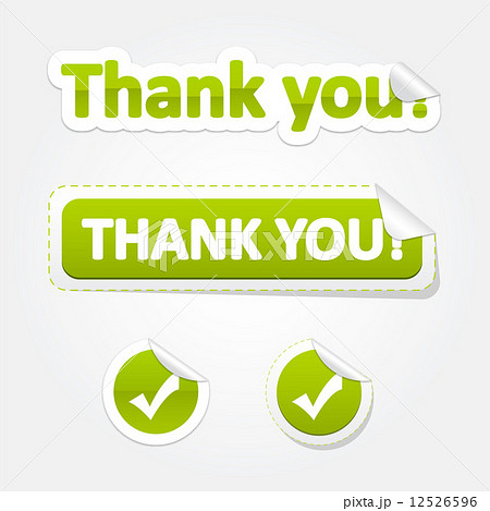 Set of ThankYou Bent Stickers and Labels Set of ThankYou Bent Stickers and Labels 12526596