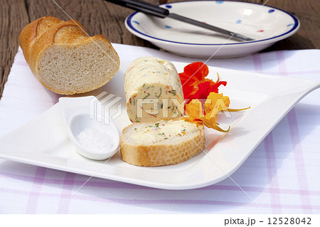 Homemade nasturtium herb butter Homemade nasturtium herb butter 12528042