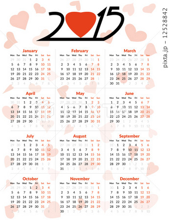 2015 year vector calendar 12528842