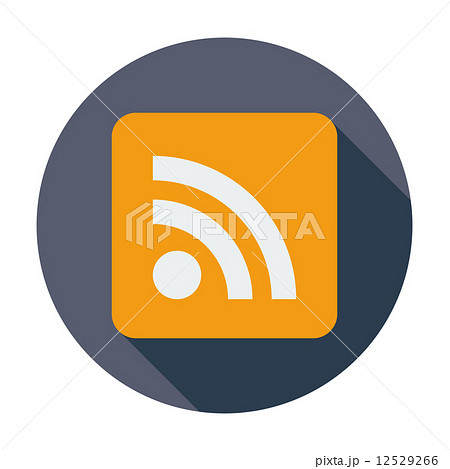 Rss flat icon. Rss flat icon. 12529266