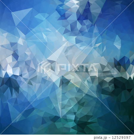 Blue abstract background, triangle design vector illustration 12529397
