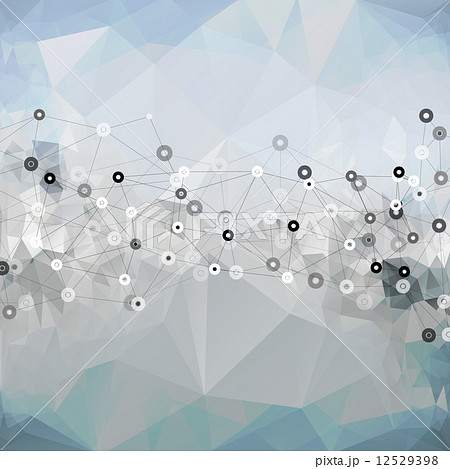 Molecule structure, background for communication, triangle design vector illustration 12529398