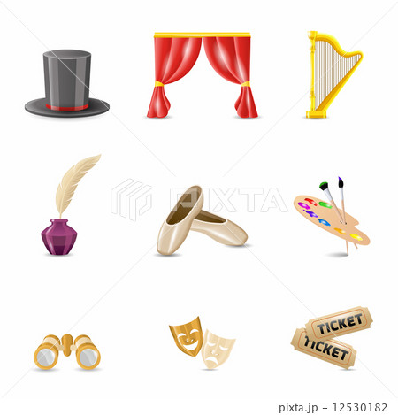 Theatre Realistic Icons 12530182