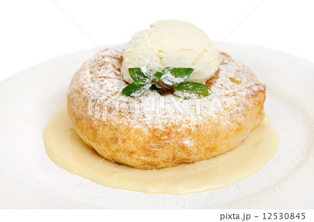 Savarin with ice cream Savarin with ice cream 12530845