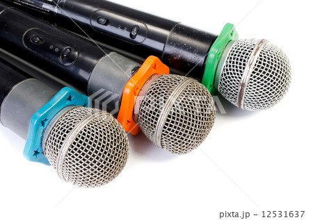 microphone on a white background microphone on a white background 12531637
