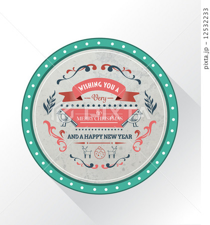 Merry christmas and happy new year vector 12532233