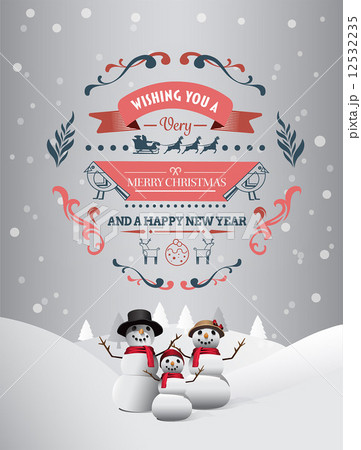Merry christmas and happy new year vector Merry christmas and happy new year vector 12532235