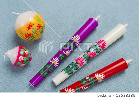 【山形県】伝統工芸品 絵ろうそく 12533239