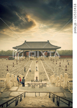 Temple of Heaven in Beijing, China, Qiniandian, Chinese symbol. Temple of Heaven in Beijing, China, Qiniandian, Chinese symbol. 12533418
