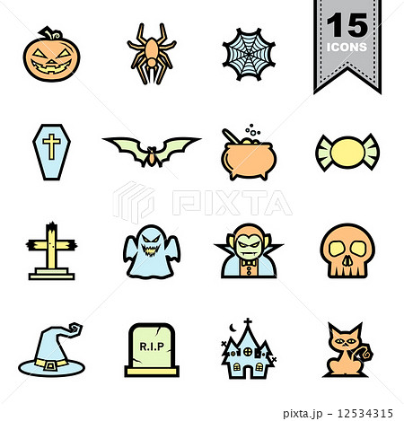 Halloween Line icons set 12534315