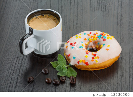 Coffee with donuts Coffee with donuts 12536506