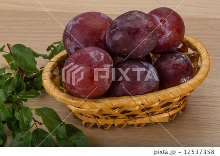 Fresh plums 12537358