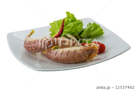 Boiled Spiny lobster 12537402