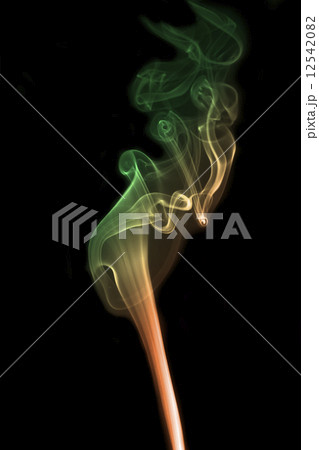 colorful smoke of Joss stick 12542082