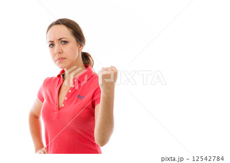 model isolated on white model isolated on white 12542784