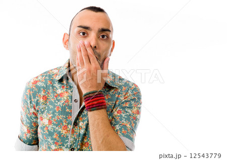model isolated on plain background 12543779