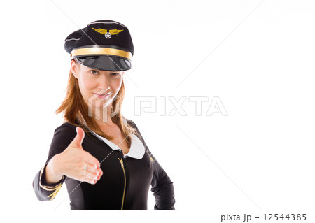 model isolated on plain background greetings hand shake model isolated on plain background greetings hand shake 12544385