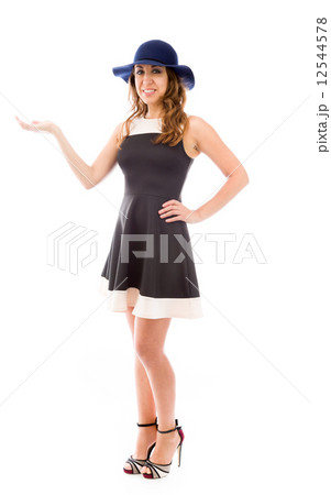 model presenting showcasing with hand model presenting showcasing with hand 12544578