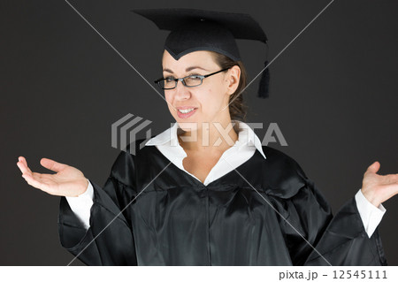model isolated on plain background puzzled confused lost model isolated on plain background puzzled confused lost 12545111