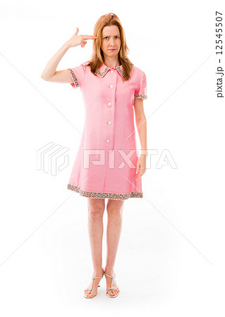 model isolated on plain background hand gesture gun model isolated on plain background hand gesture gun 12545507