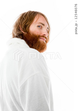 model isolated on plain background back turning around 12546076