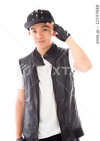 model isolated on plain background confused headache model isolated on plain background confused headache 12547688
