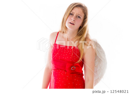 model isolated on plain background upset angry worried model isolated on plain background upset angry worried 12548021