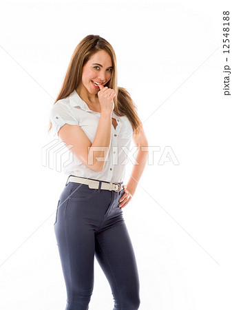Nervous model bting finger nails Nervous model bting finger nails 12548188