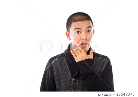 model isolated on plain background 12548373