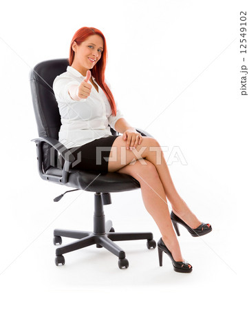 model isolated positive attitude thumbs up 12549102