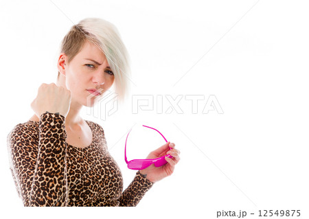 model isolated on white 12549875