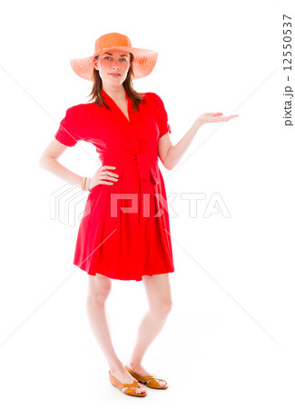 model presenting showcasing with hand 12550537