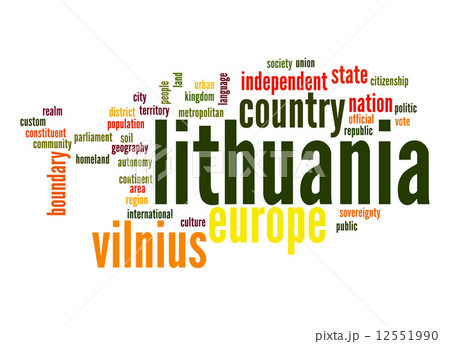 Lithuania word cloud Lithuania word cloud 12551990