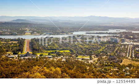 Aerial view over Canberra 12554495