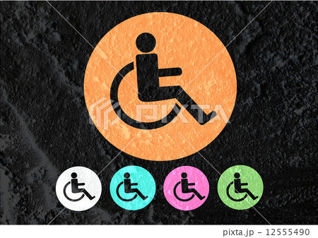 Restrooms for Wheelchair Handicap Icon design and Pictogram ic Restrooms for Wheelchair Handicap Icon design and Pictogram ic 12555490