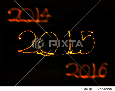 Happy New Year - 2015 sparkler Happy New Year - 2015 sparkler 12556996