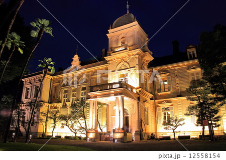 旧岩崎邸庭園のライトアップ 12558154