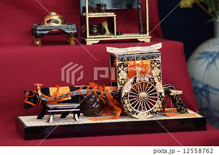 雛人形　牛車　奈良県高取町 12558762