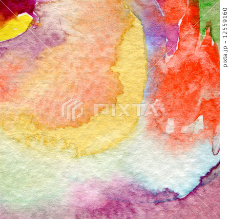 Abstract circle watercolor hand painted background. Paper textur 12559160