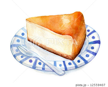 チーズケーキのイラスト素材 12559407 Pixta