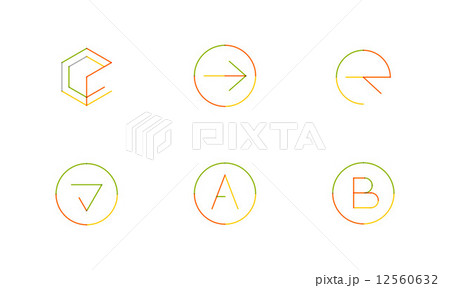 Logo set, thin line clean style Logo set, thin line clean style 12560632