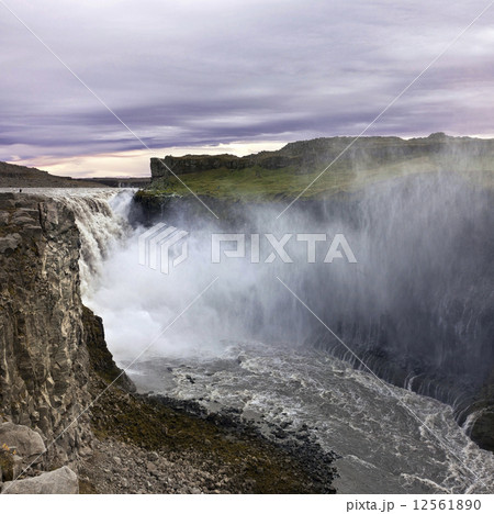 Famous Dettifoss is a waterfall of Iceland 12561890