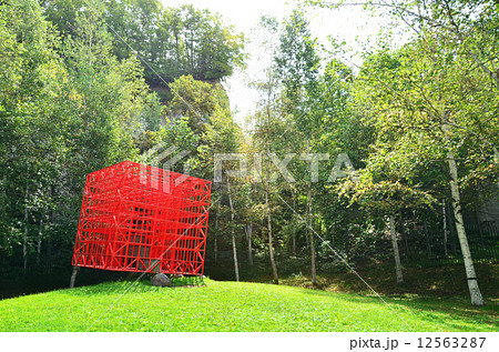 赤いジャングルジム 12563287