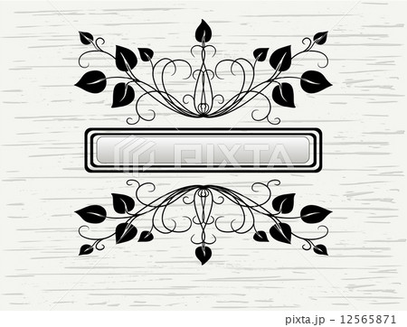 Vector frame with leafs Vector frame with leafs 12565871