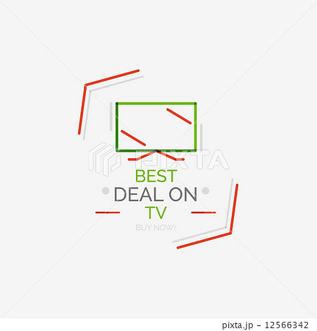 Minimal line design shopping stamps, TV 12566342